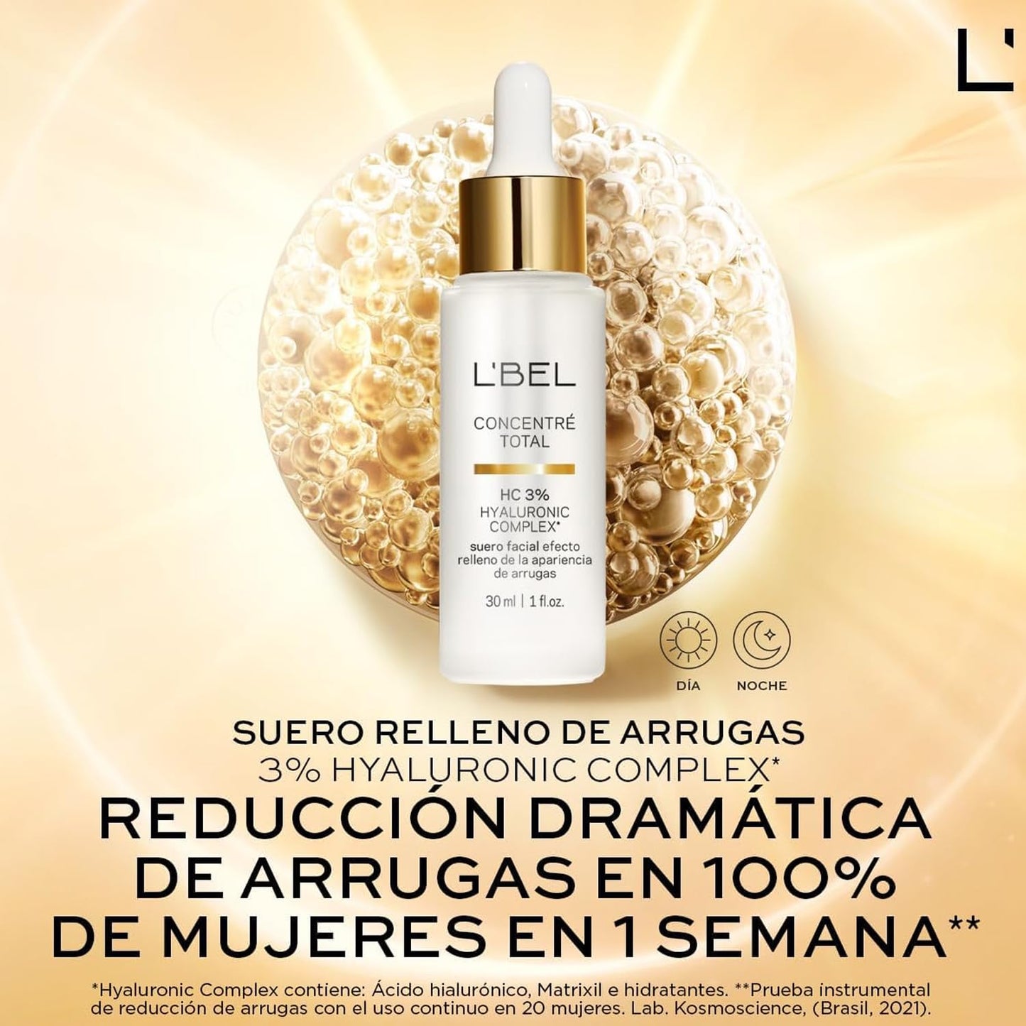 L'BEL - Concentré Total Hyaluronic Complex Anti-Wrinkle Facial Serum 30ml