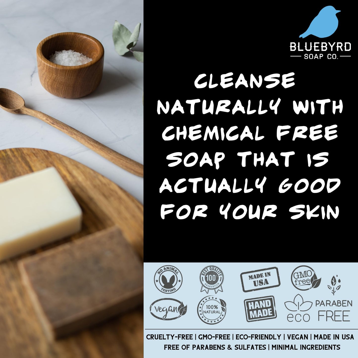 Bluebyrd Soap Handmade Bar Set for Women – 5 PC Fresh Fruity Scents: Cherry Almond, Pear, Cucumber Melon, Mango, Coconut – Natural Soaps – Great for Anniversary & Wedding Gifts – Gift Ready Boxed Set