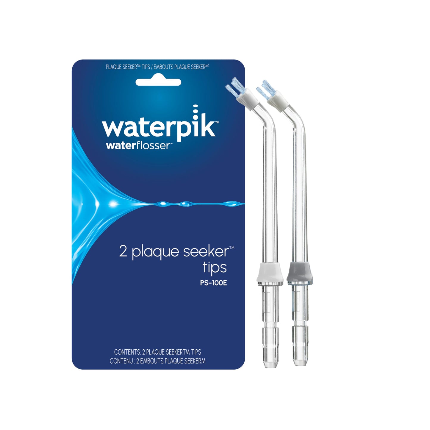 Waterpik Water Flosser Plaque Seeker Replacement Tips, 2 Count PS-100E