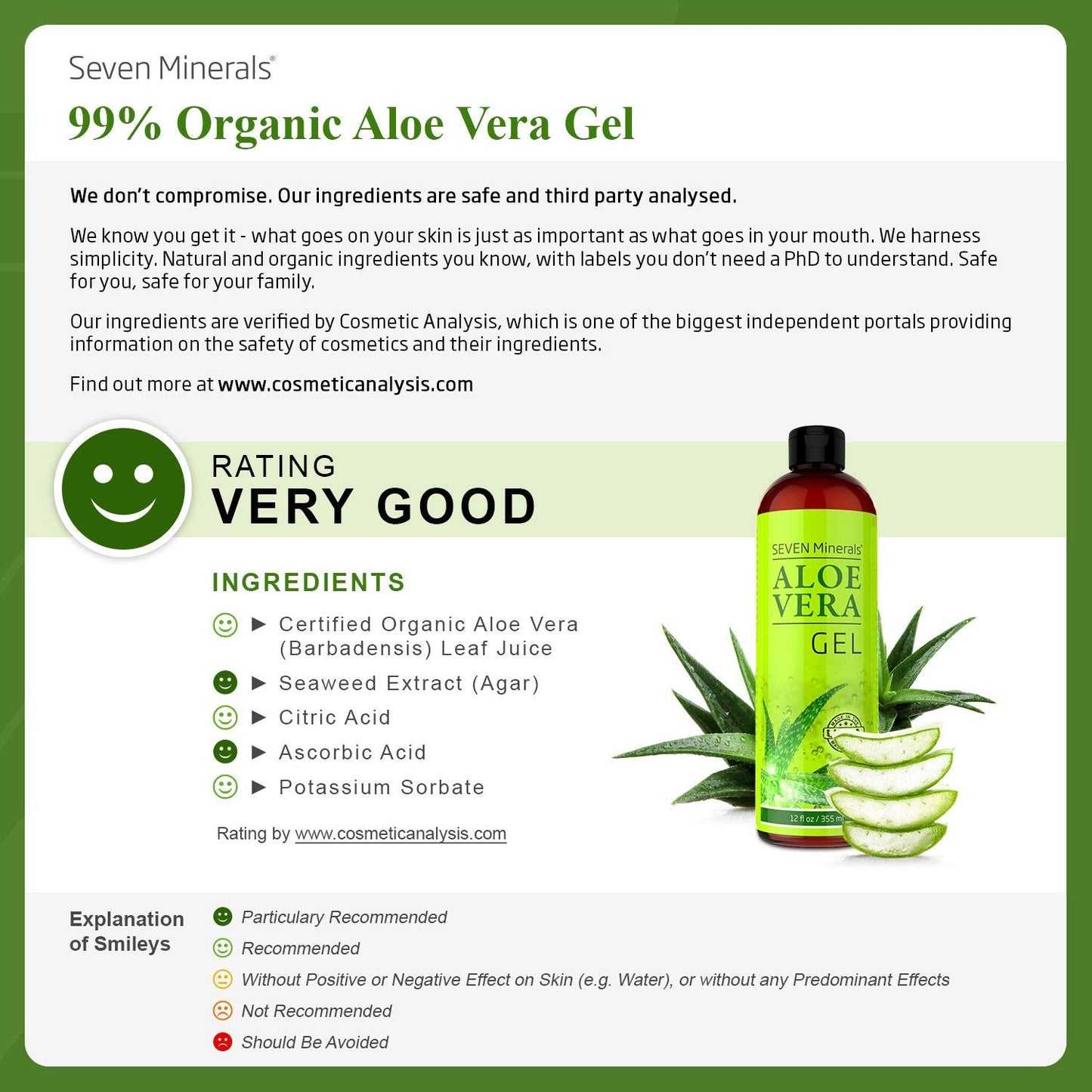 Seven Minerals Fermented Rice Water & Organic Aloe Vera Gel