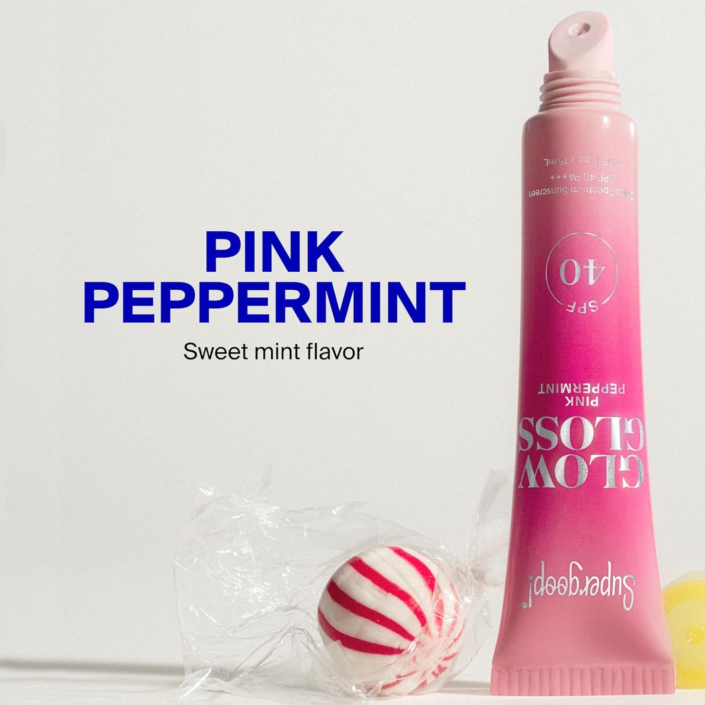 Supergoop! Glow Gloss SPF 40 Lip Balm - Non-Sticky, High-Shine Finish | 0.5 fl oz