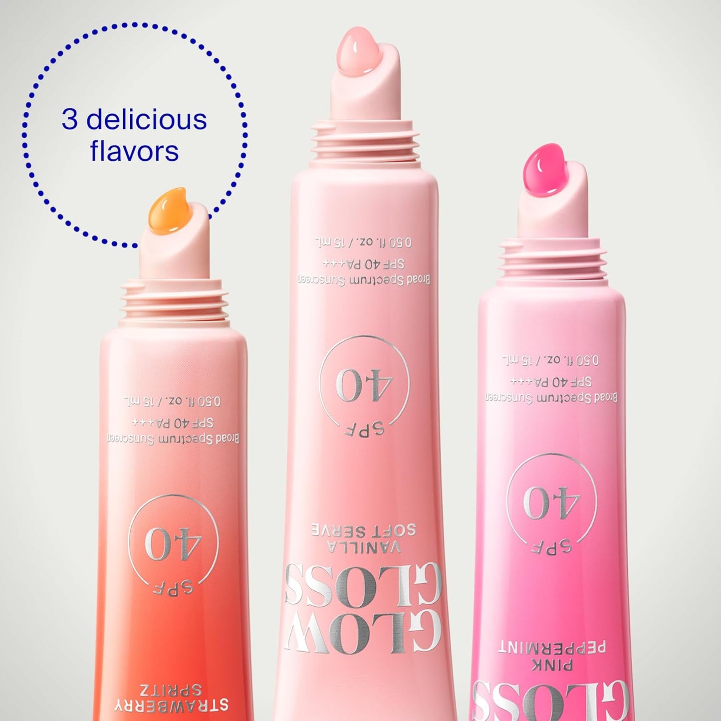Supergoop! Glow Gloss SPF 40 Lip Balm - Non-Sticky, High-Shine Finish | 0.5 fl oz