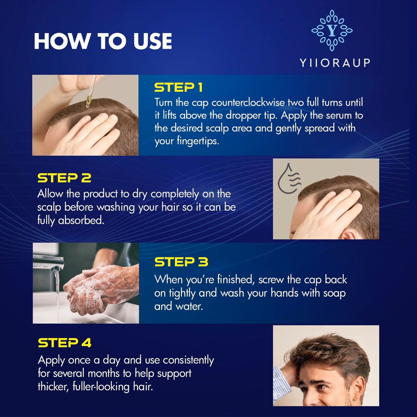 5% Minoxidil Hair Growth for Men and Women: Extra Strength Minoxidil Topical Solution for Adults with Receding Hairlines or Vertex Thinning - Hair Loss Treatment Serum with Biotin for Daily Scalp Use