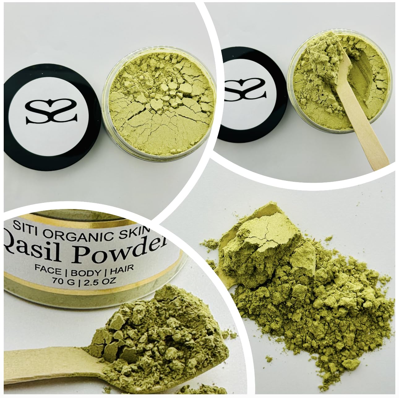 Qasil Powder, Ancient Remedy, Natural Cleanser, Deep cleansing Mask for Hair, Body and Face, Helps with Acne and pimples, Brightens the Skin