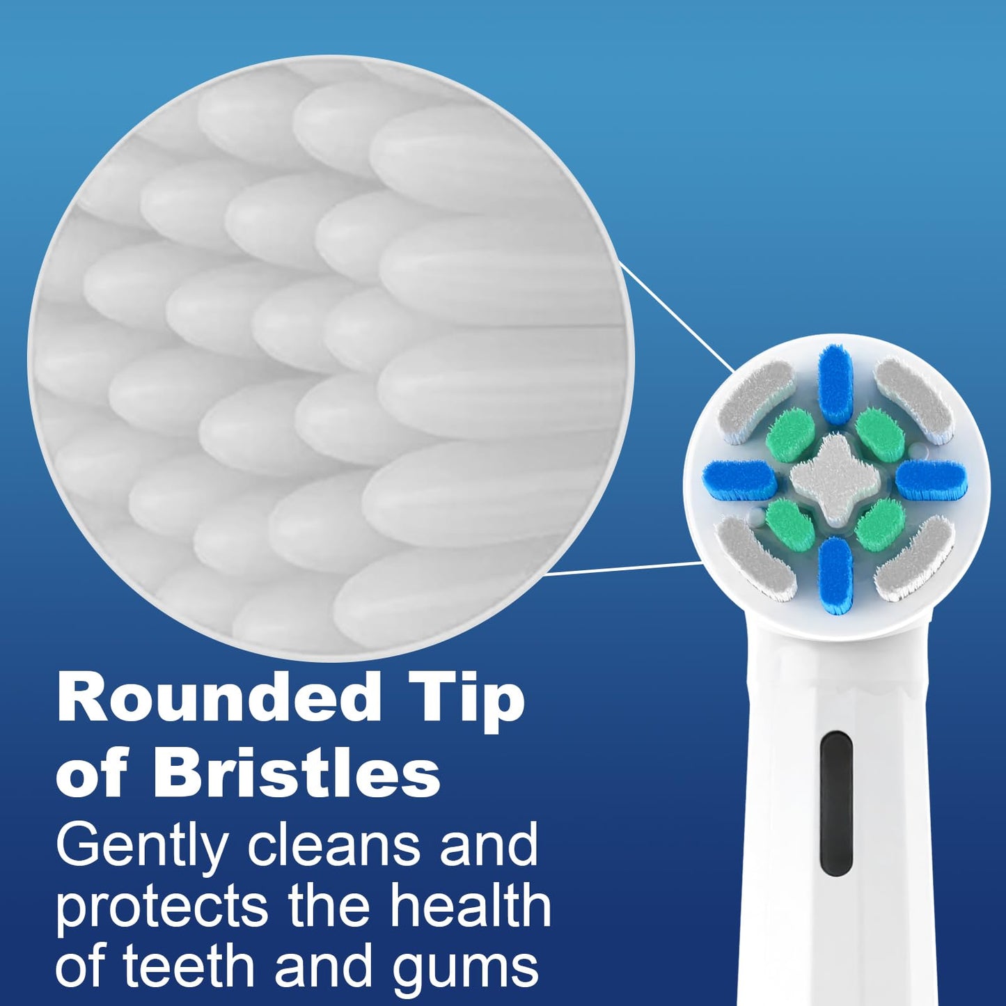 10 Pcs Intelligent Cleaning IO Replacement Heads Compatible with Oral b iO 2/3/4/5/6/7/8/9/10 Series Electric Toothbrush, Brush Heads Compatible with Oral b iO (White)