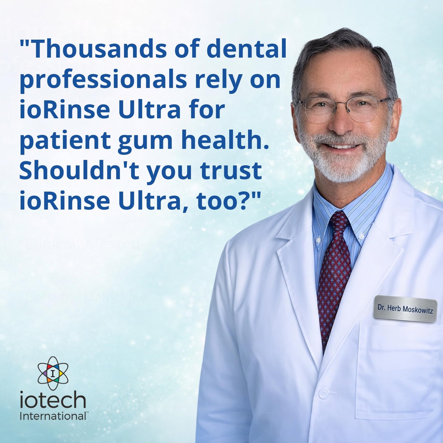 ioRinse Ultra Periodontal Rinse & Gum Mouthwash, Alcohol Free Mouth Rinse for Gum Disease, Fights Gingivitis, Plaque & Bad Breath, Bleeding Gums mouthwash with Molecular Iodine & Xylitol, 1L