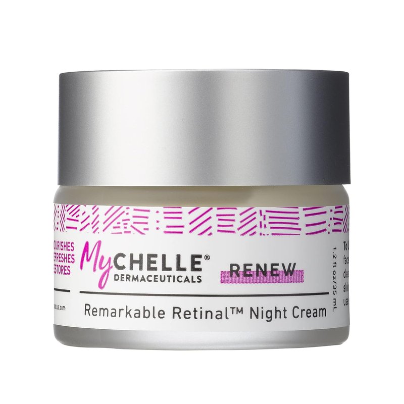 MyChelle Dermaceuticals Retinal Night Cream - Nutrient-Rich Moisturizer with Vitamin A for All Skin Types | 1.2 Fl Oz