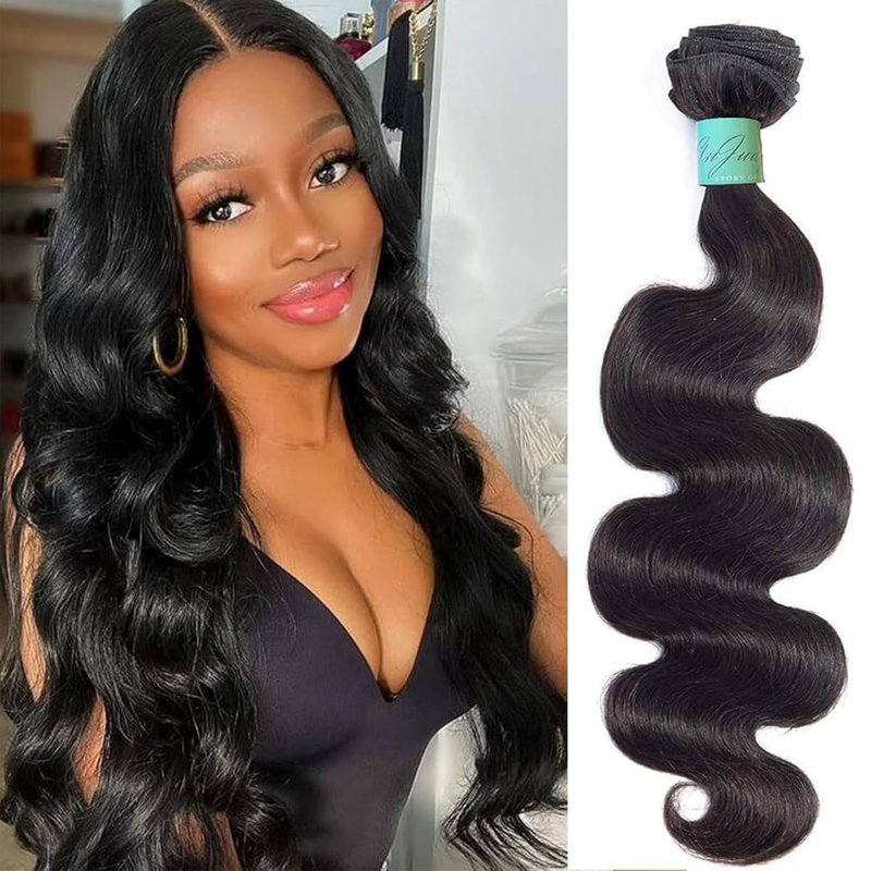12A Body Wave Human Hair Bundles - 22 Inch 100% Unprocessed Brazilian Virgin Hair | Natural Black Color