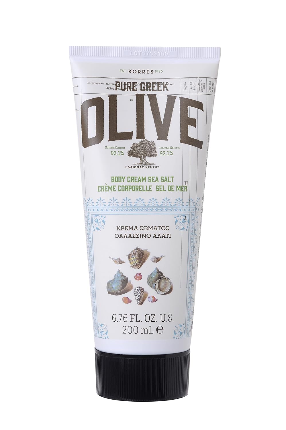 KORRES Olive Body Lotion - Hydrating Moisturizer with Vitamin E & Aloe | 6.76 fl oz for Dry Skin