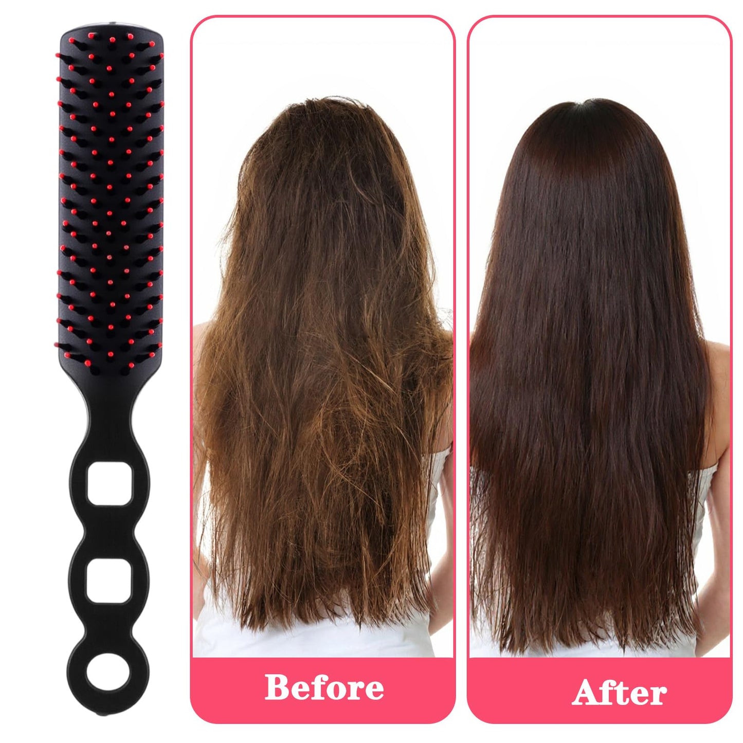 Molain 100 Pcs Bulk Hair Brushes, Individually Wrapped Hair Brush Bulk for Homeless Supplies, Disposable Hairs Brushes Nylon Bristle Detangling Hairs Brush for Charity Donation, Hotel, Shelter, Home