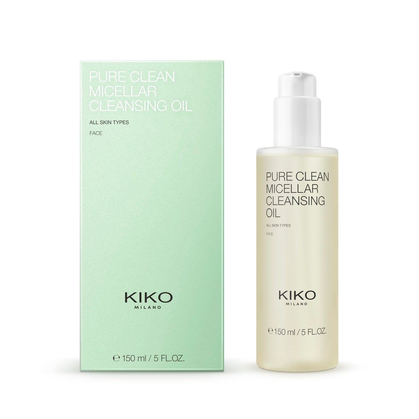 KIKO Milano Pure Clean Micellar Cleansing Oil | Micellar Oil Cleanser And Make-Up Remover