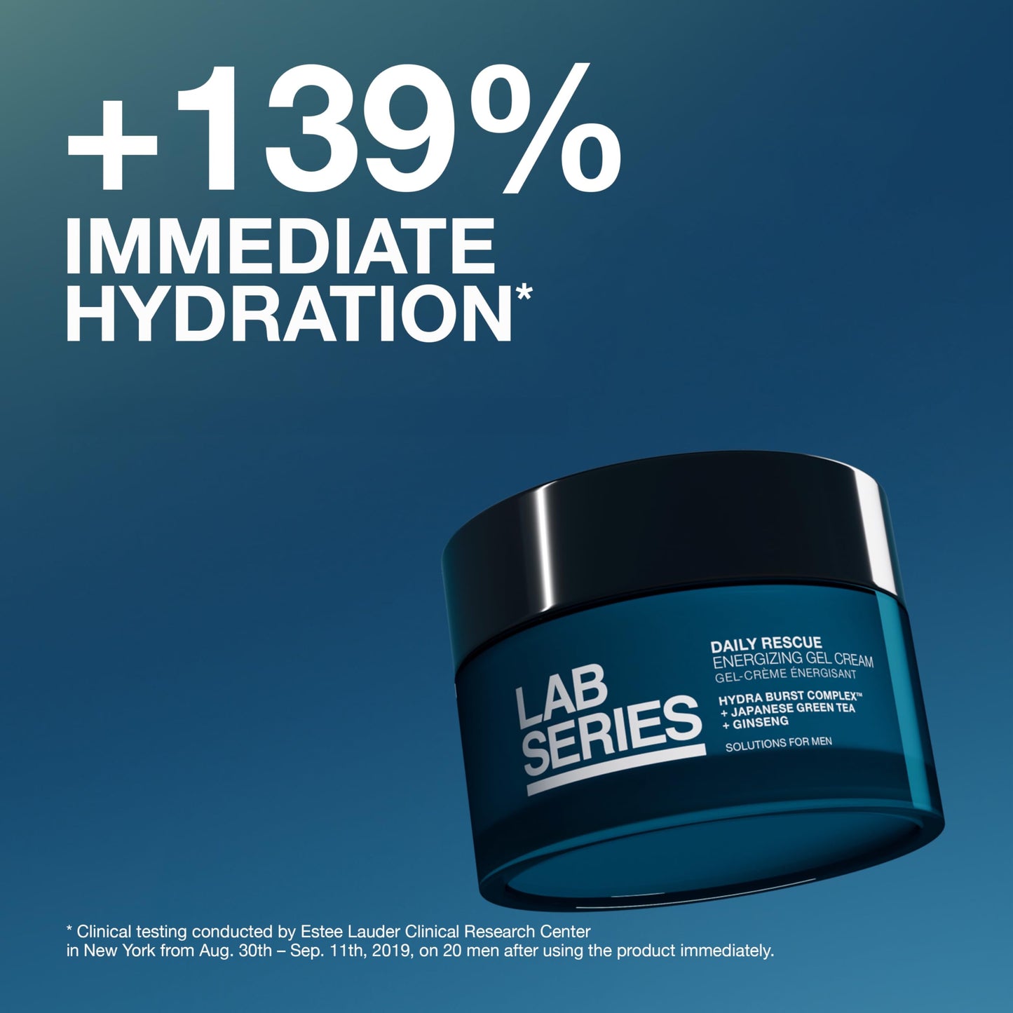 Lab Series Men's Daily Rescue Energizing Gel Cream - Lightweight Face Moisturizer - Anti Aging, Hydrating, Moisturizing - Skin Care for Men, 1.7 Fl Oz
