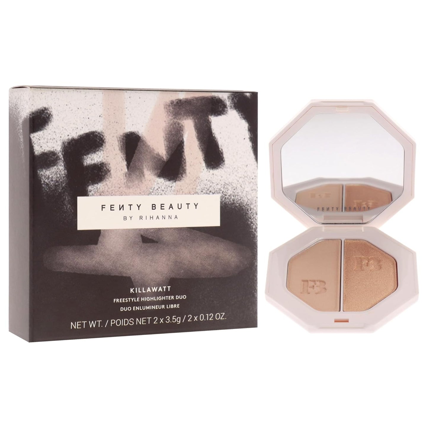 Fenty Beauty Killawatt Freestyle Highlighter Duo - Mean Money & Hustla Baby | 2 x 0.11 oz Shimmering Highlighters