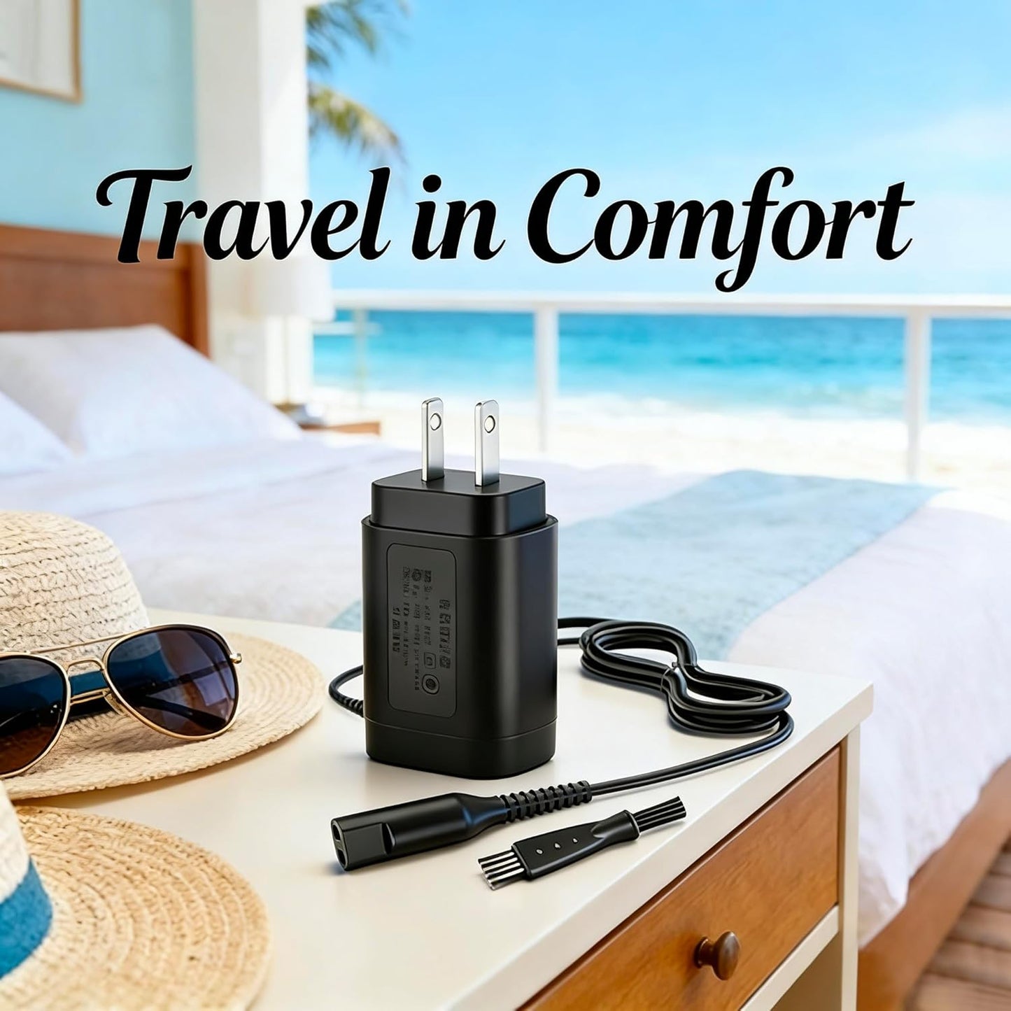 12V Charger for Braun Shaver Series S1-S9 | Wall Power Adapter for Electric Razor & Trimmer
