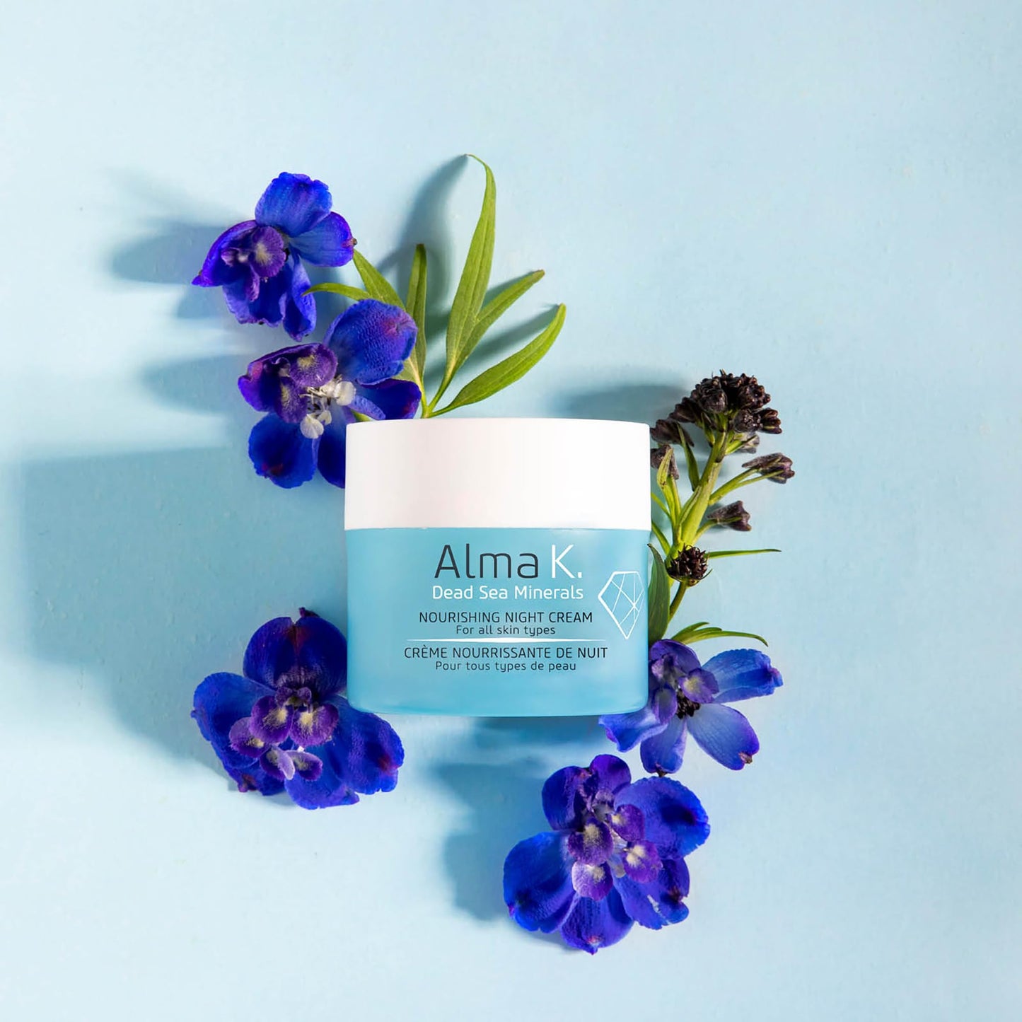 Alma K Nourishing Night Cream - Face Cream for All Skin Types - Facial Moisturizer with Dead Sea Minerals - Face Moisturizer for Women - 1.7 oz