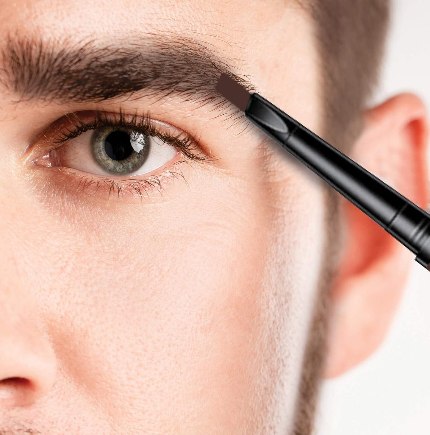 Gentlehomme 2 Pack Men's Eyebrow Pencil - Dark Brown, Waterproof & Smudge-Proof, Ultra-Thin Design | 2-in-1 Brush Included