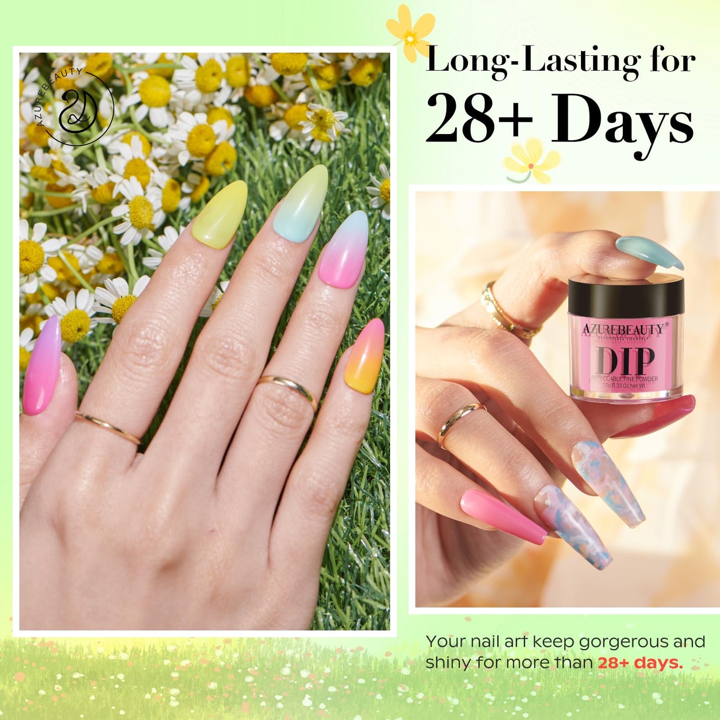 AZUREBEAUTY Dip Powder Nail Set 6 Colors