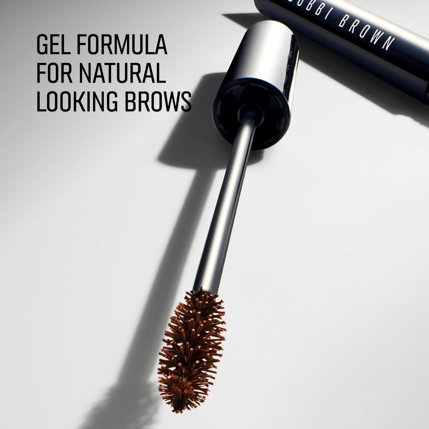Bobbi Brown Natural Brow Shaper | Versatile Eyebrow Gel for Natural-Looking Brows|Shade, Shape, & Tame, Soft Black