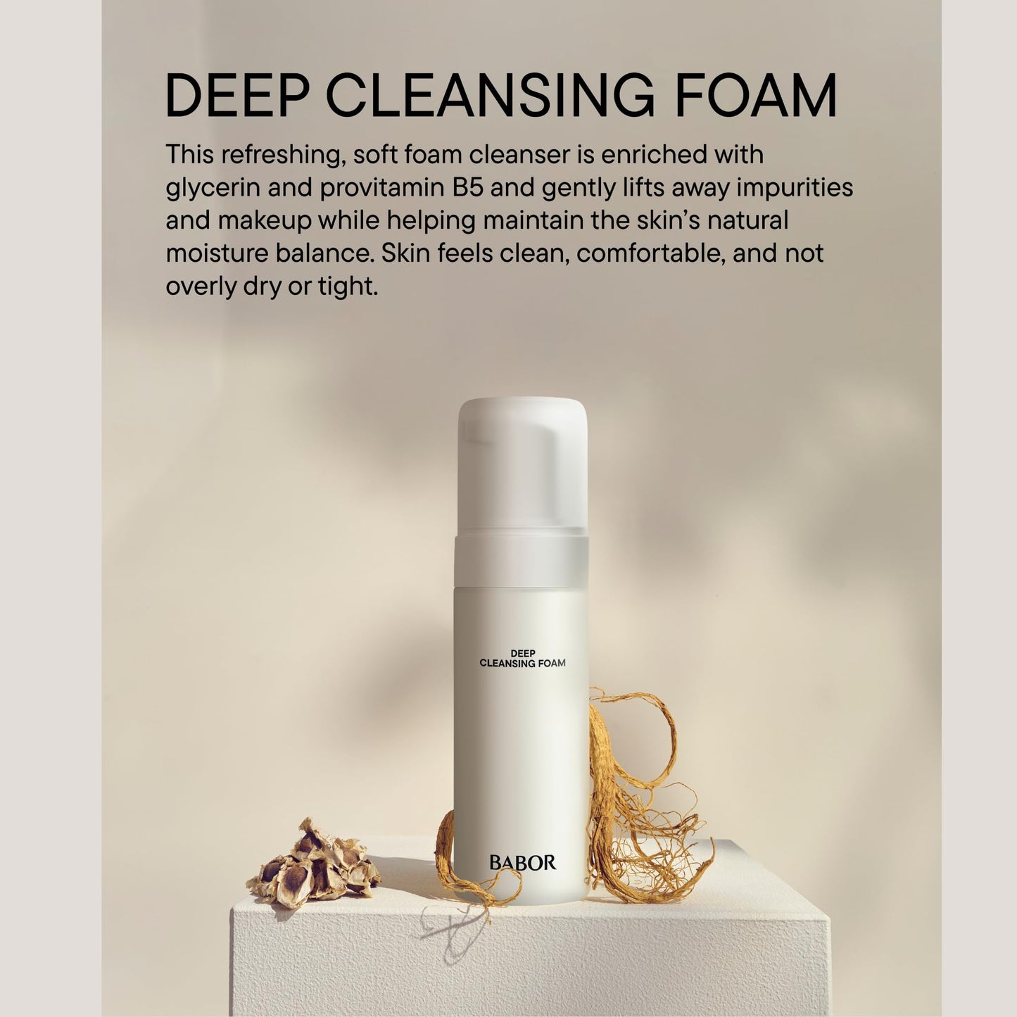 BABOR Deep Cleansing Foam, Foaming Face Wash for All Skin Types, 200 ml