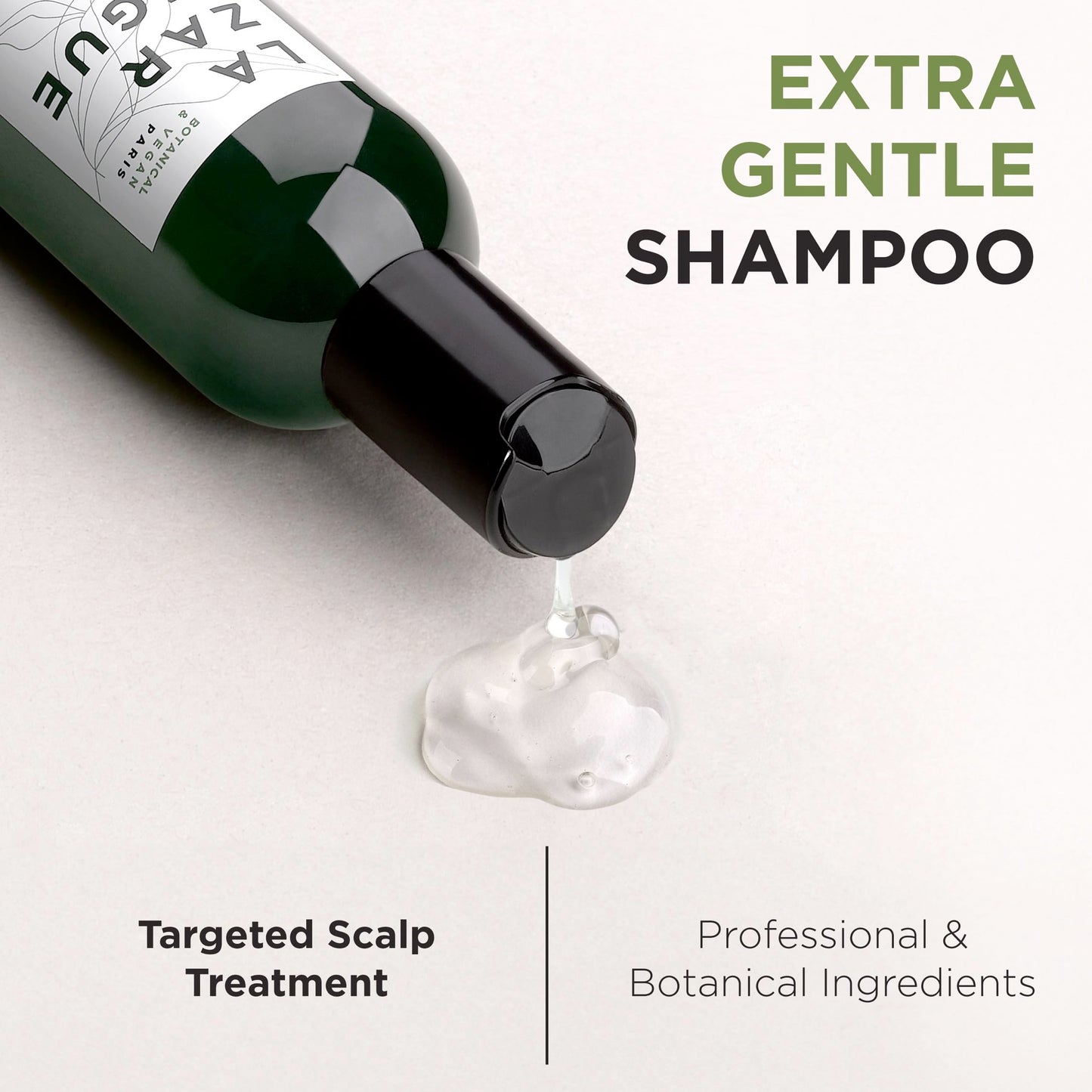 Lazartigue Extra Gentle Hair Shampoo, Prevents Irritations & Dandruff, Enhances Strength & Shine, Vegan, Sulfate and Silicone Free, 8.4 Fl Oz