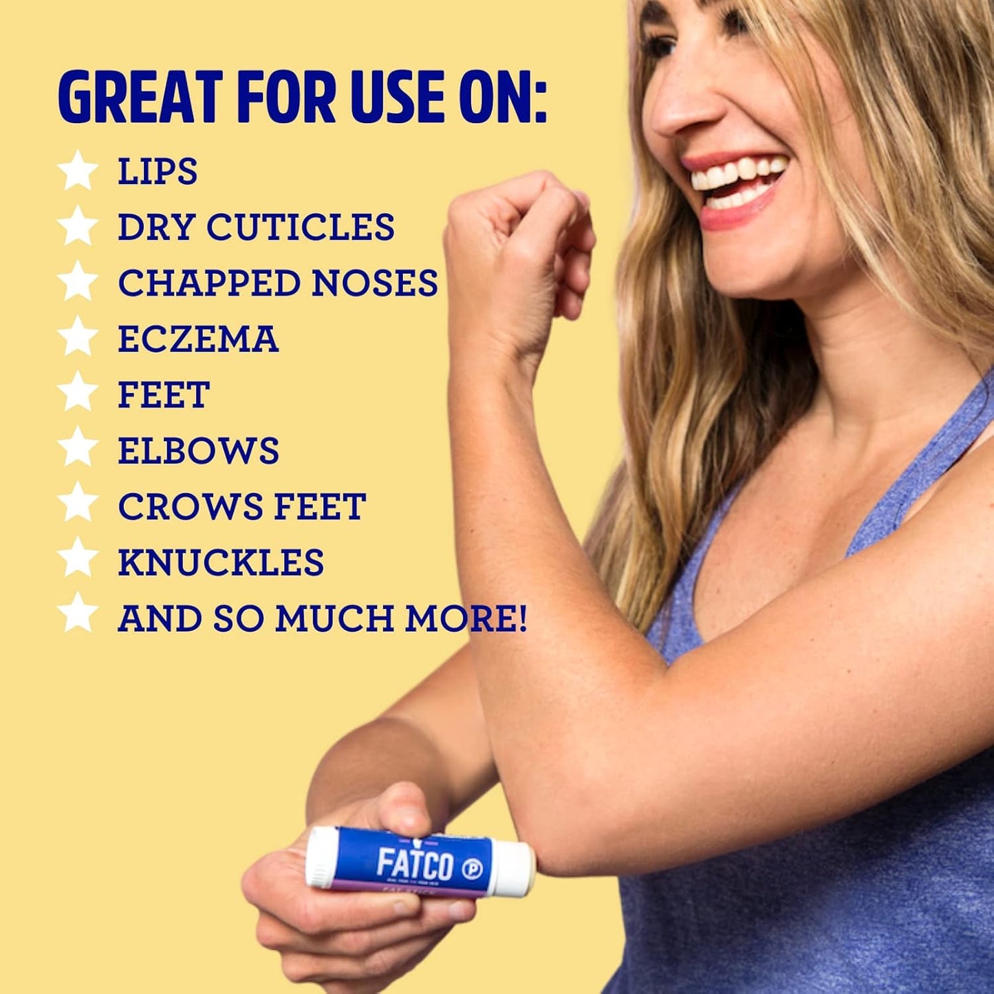 Fatco Moisturizing Stick - All-Purpose Hydration for Face, Lips & Body | Lemon & Honey (2-Pack)
