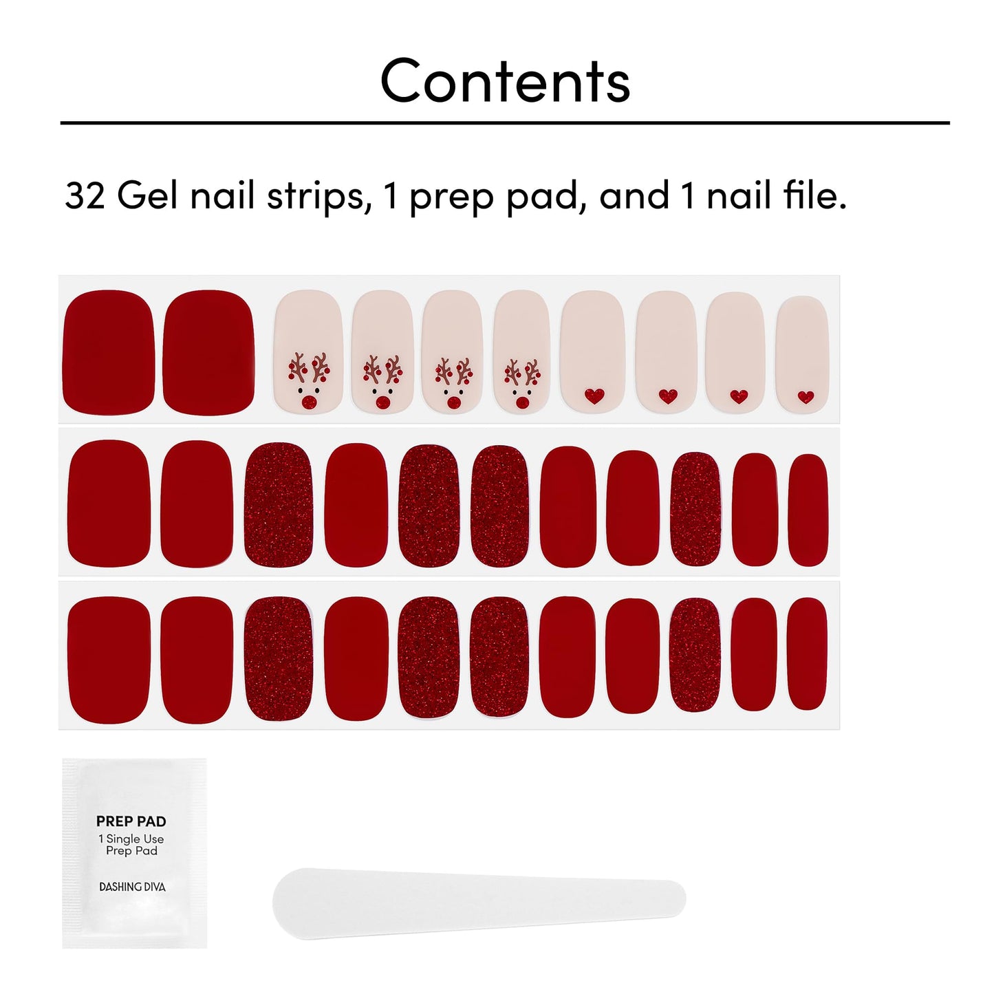 Dashing Diva Gloss Nail Strips - Dad Plaid | UV Free, Chip Resistant, Long Lasting Gel Nail Stickers | Contains 32 Nail Wraps, 1 Prep Pad, 1 Nail File