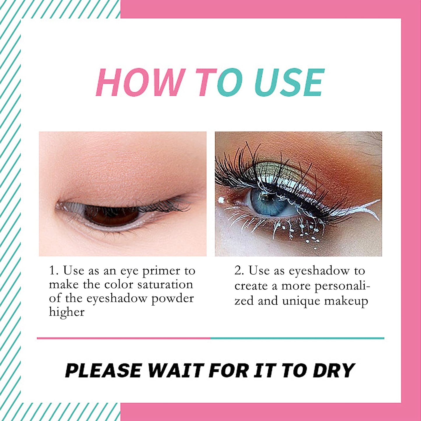 2 Pack Matte White Eyeshadow Primer Eyeshadow Base (Set A)