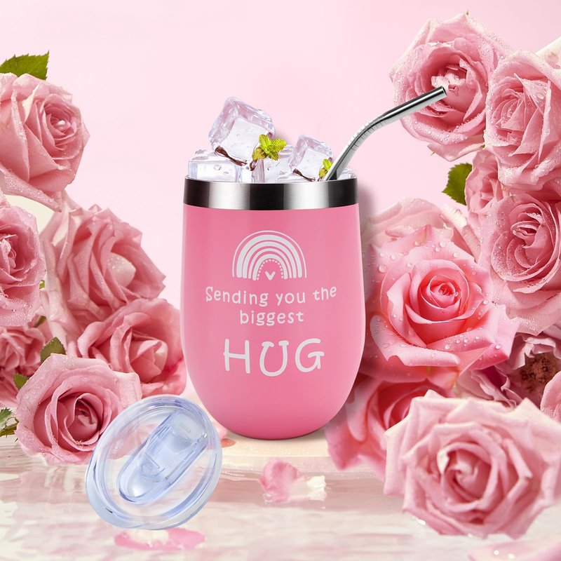 Birthday Gifts for Women - Self Care Gifts, Get Well Soon Gifts for Women, Unique Relaxing Spa Gifts Basket with Flannel Blanket, Tumbler, Socks, Soap & Candle, for Grandma Sister Mom, Wife, Her