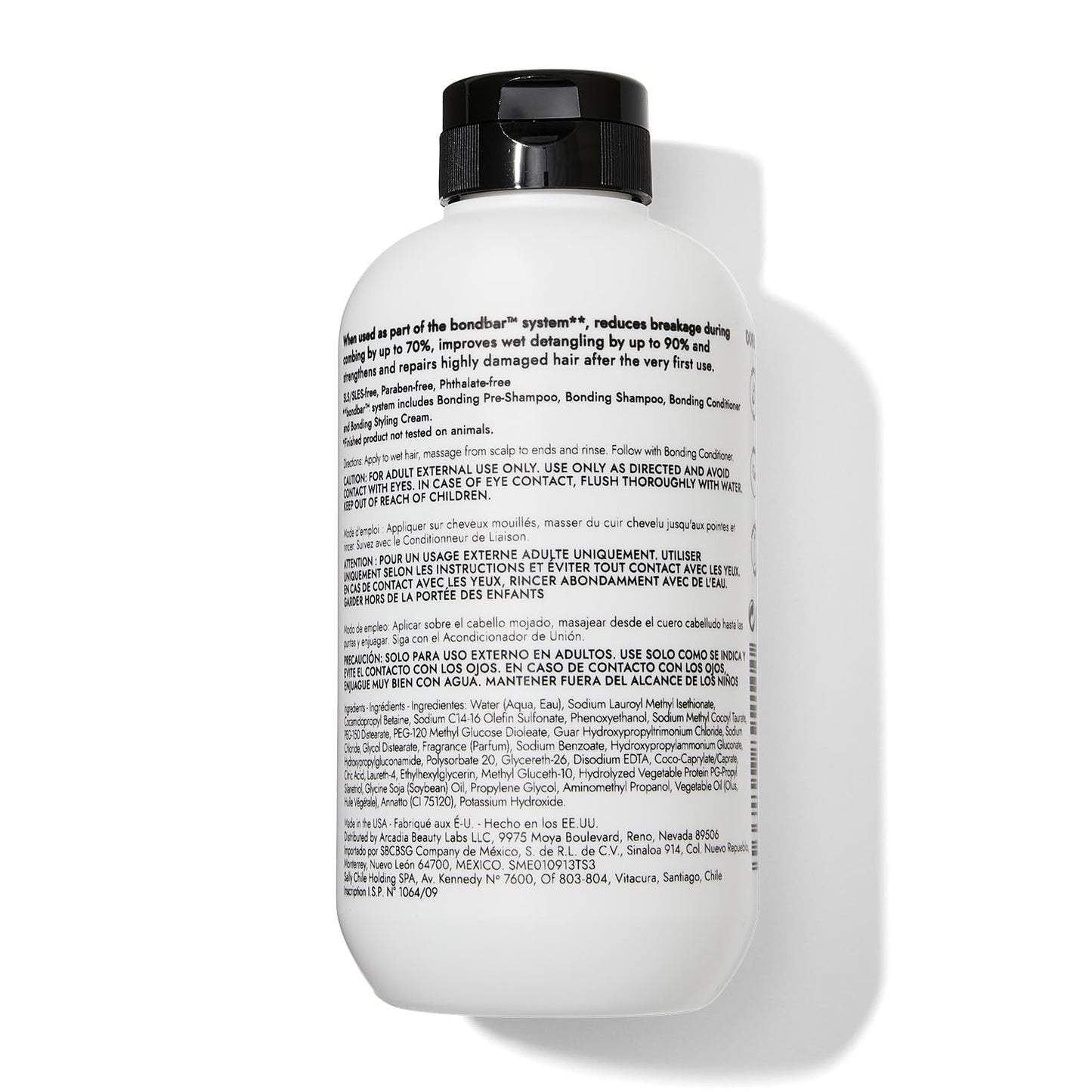 Bondbar Repairing Shampoo, Protects, Strengthens & Hydrates All Hair Types & Textures, Prevents Flyaways & Frizz, Adds Moisture & Shine, Vegan, CrueltyFree, 8 Fl. Oz.