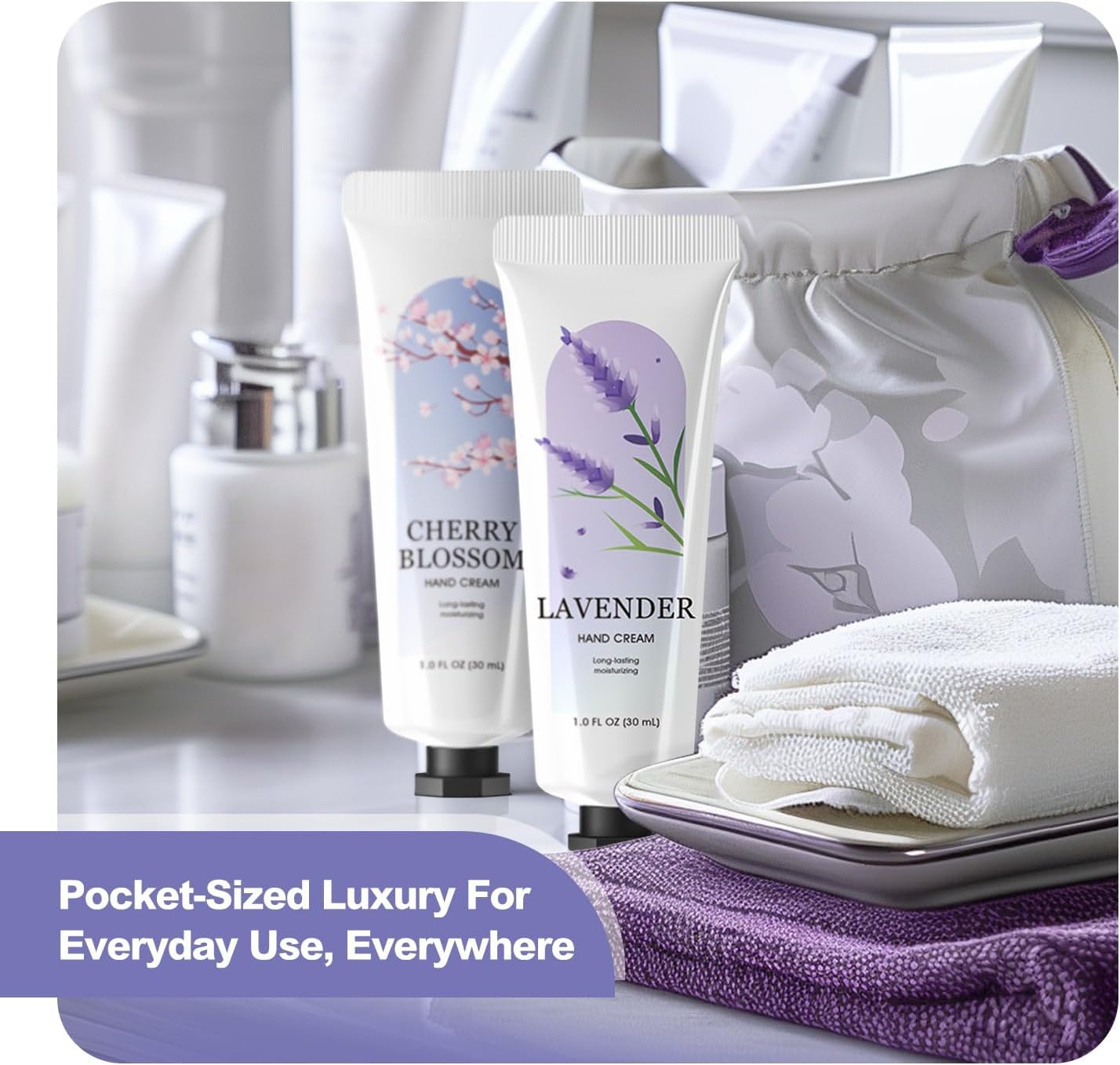 spa luxetique 20 Pack Hand Cream Bulk Mini Hand Lotion Set for Women, Travel Size for Dry Cracked Hands, Small Party Favors Bridesmaid Gifts Christmas for Mom 20 x 1.0 oz/30ml