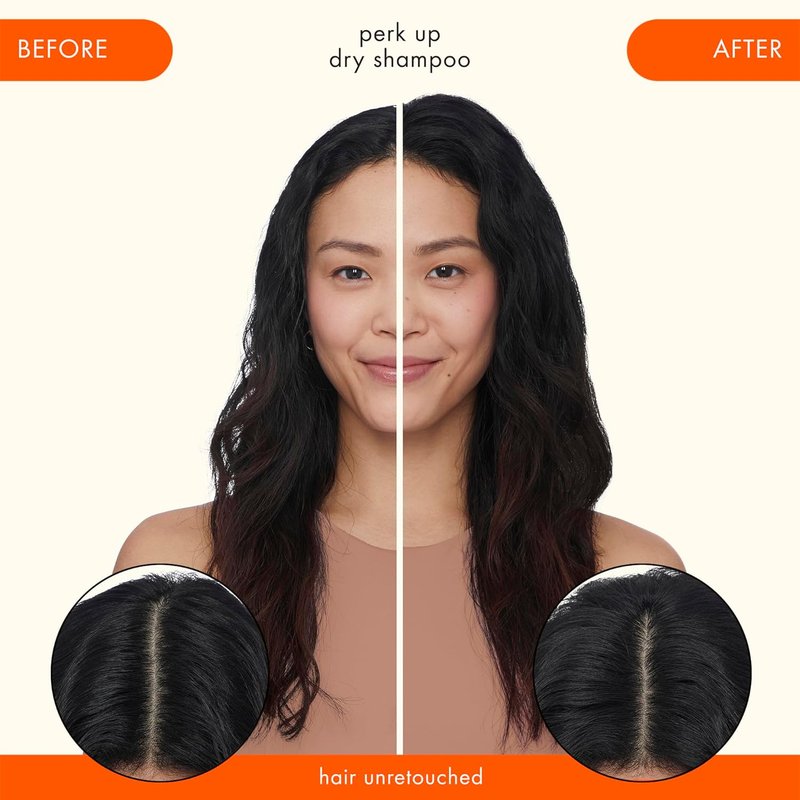 Amika Perk Up Talc-Free Dry Shampoo - Refreshing Oil Absorption | No White Residue, Voluminous Lift for All Hair Types