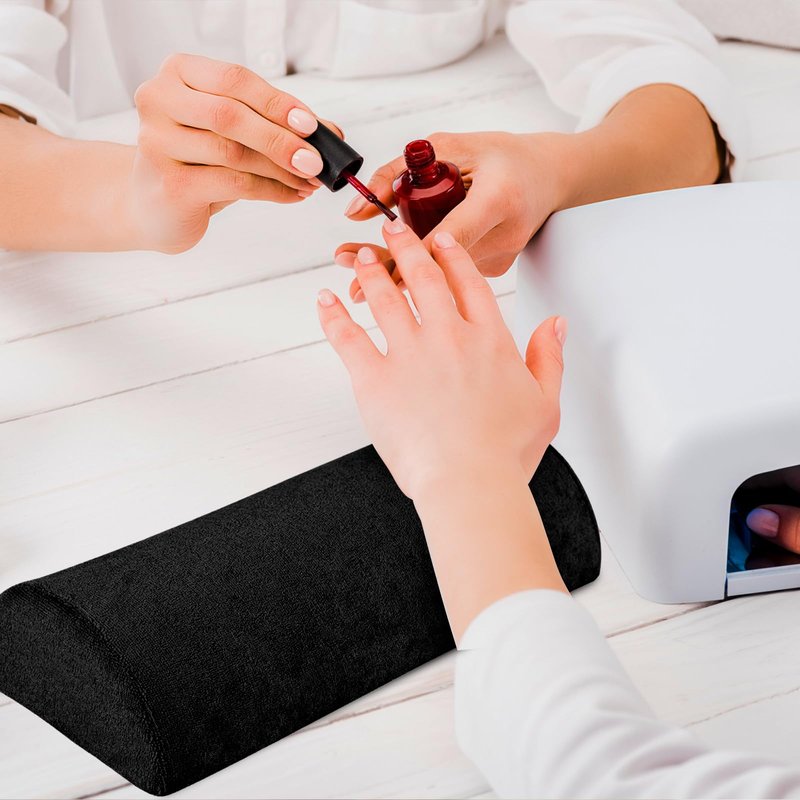 Watris Veiyi Soft Sponge Manicure Nail Hand Rest Cushion, Nail Art Table Holder Pad, Arm Rest Pillow for Ladies Girls Manicure, Detachable Washable Nail Salon Accessories Tools