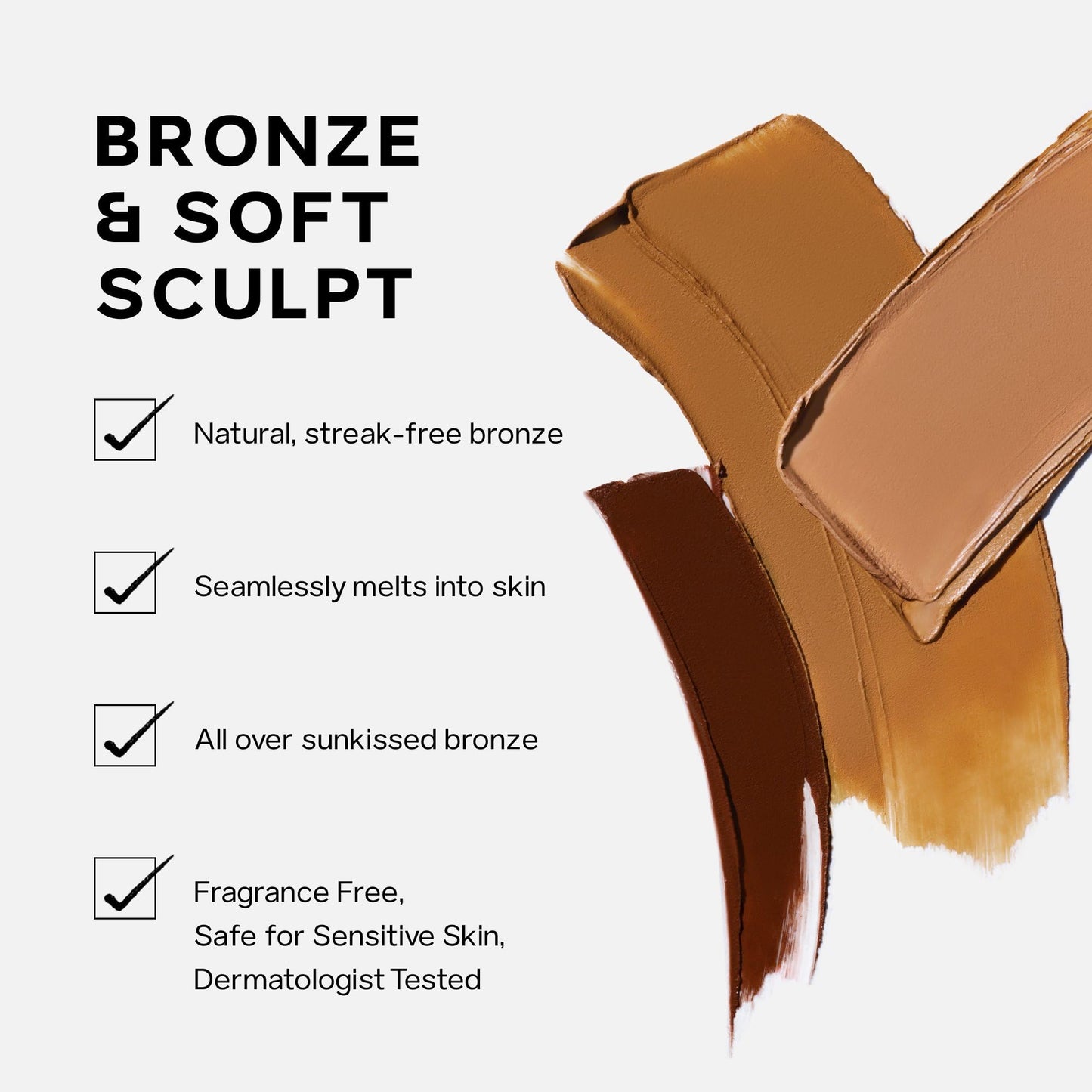 Saie Sun Melt Cream Bronzer - Buildable Balm Face Bronzer for Effortless Sculpting - Cream Contour Enriched with Vitamin C, Nourishing Skincare Ingredients & a Natural Finish - Light Bronze (1 oz)