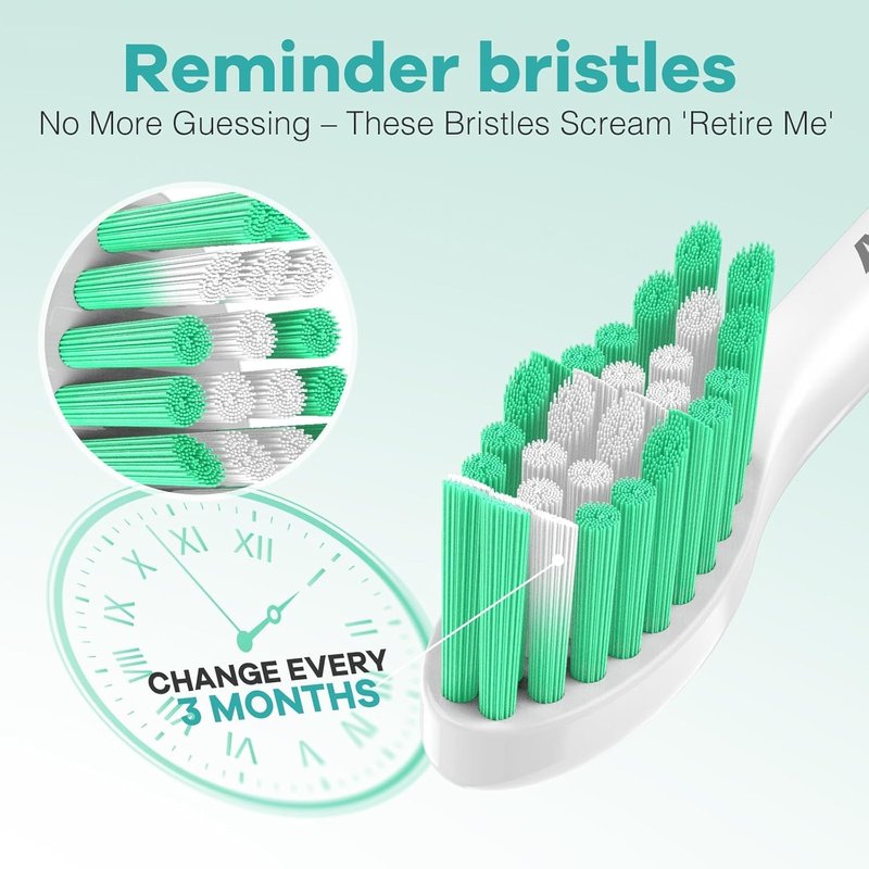 Aoremon Replacement Heads for Philips Sonicare e-Series HX7022/66 -fit Sonicare E Series Essence Xtreme Elite Advance and CleanCare Electric Toothbrush