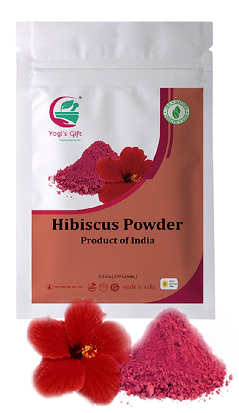 Herbal Hair Care Combo Pack (3.5oz Each,Pack of 5), Hair Mask with Ayurvedic Powders: Amla, Reetha, Shikakai, Brahmi, Hibiscus for Hair Growth, 500g/17.65oz By Yogi's Gift®