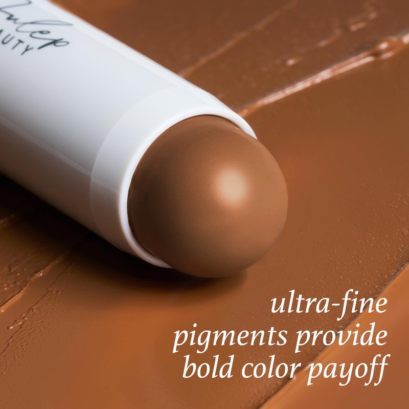 Skip The Brush Cream to Powder Bronzer Stick - Melted Cocoa - 2-in-1 Cream Bronzer and Contour Stick for the Face - Blendable, Buildable, No Brush Needed - Cruelty-Free, Dewy, All Skin Types