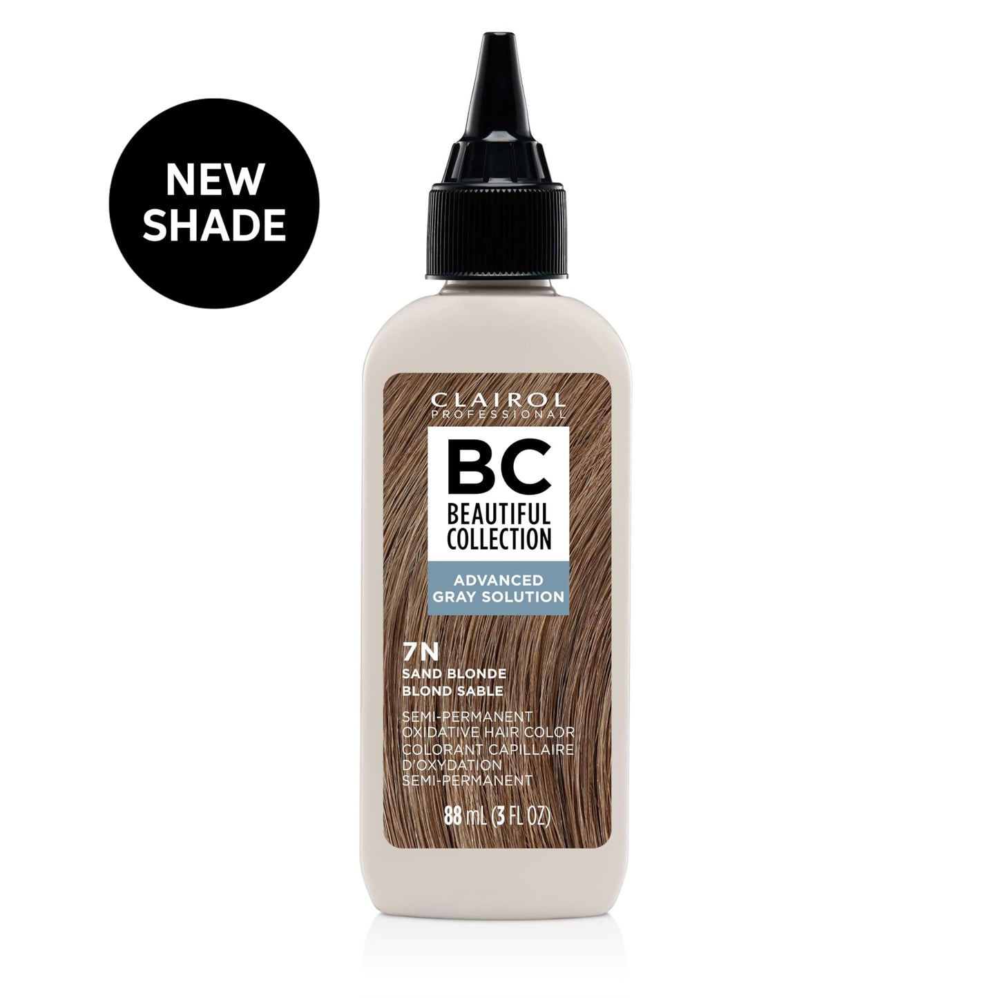 Clairol Professional Beautiful Collection Advanced Gray Solutions, 7N Sand Blonde, 3 oz.