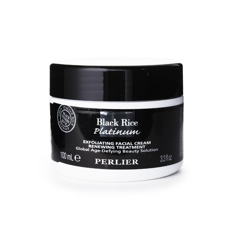 Perlier Black Rice Platinum Exfoliating Facial Cream Renewing Treatment, 3.3 fl. oz.