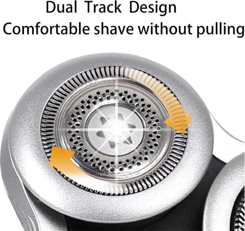 SH98 Replacement Shaver Heads Compatible with Philipss Norelcos S9000 Replacement Blades,SH98 Heads for Philips Norelcos Electric Razors S9000 Prestige (SP98xx) SP9800 (Silver)