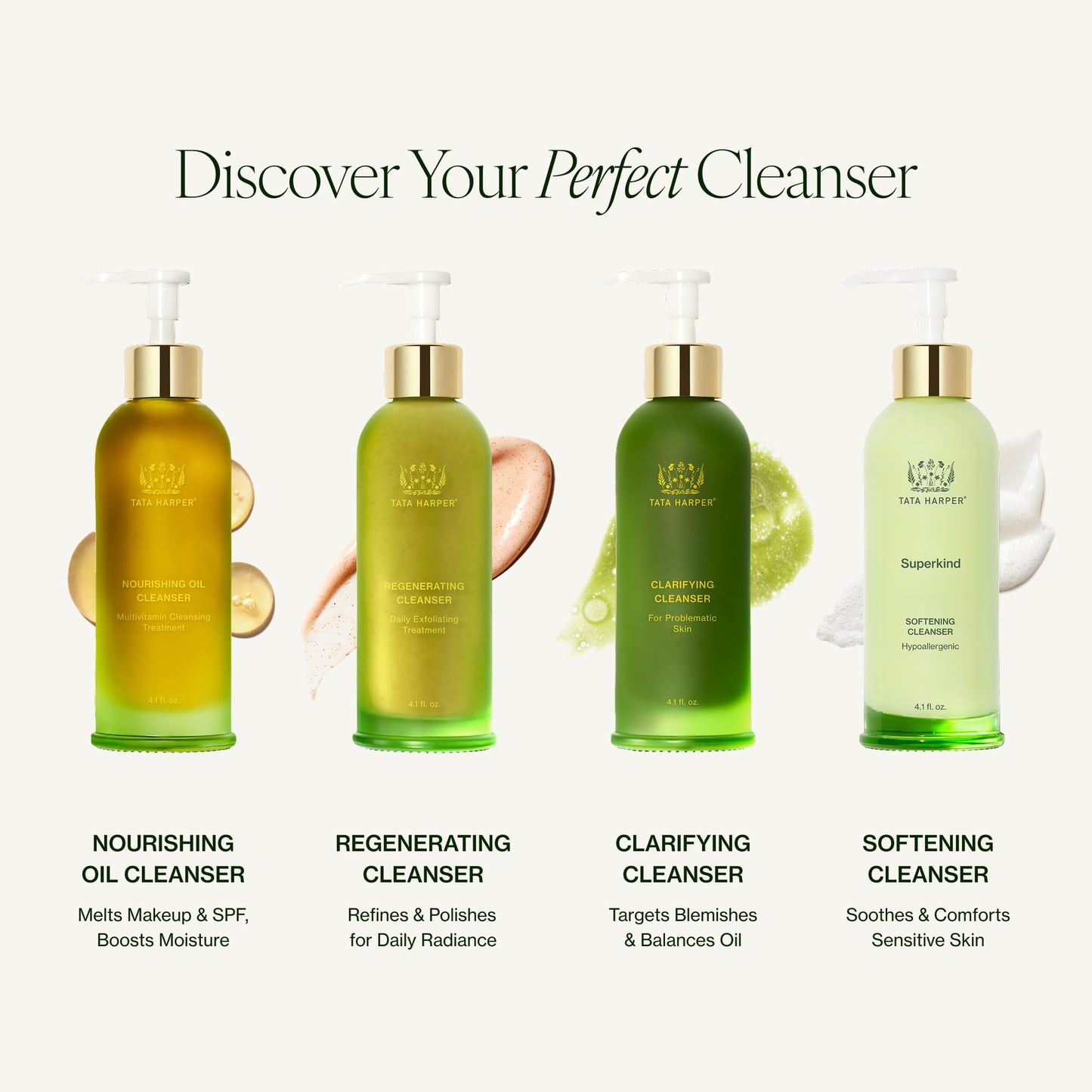 Tata Harper Superkind Softening Cleanser, Gentle Cleanser for Sensitive Skin, Hypoallergenic Skincare, Fragrance Free, Natural Skincare, Dermatologist Tested, Vegan, 125ml