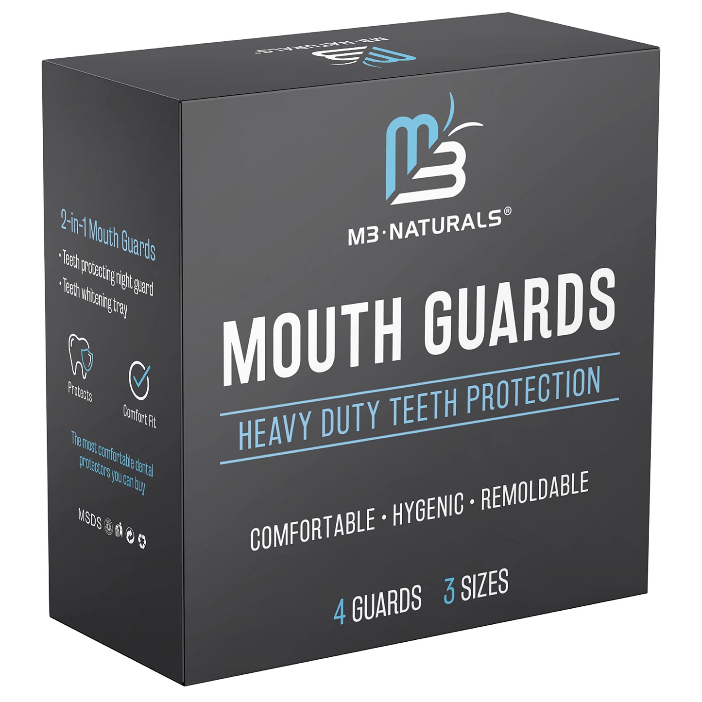 Retainer Cleaner Tablets 120 and Mouth Guard Bundle by M3
