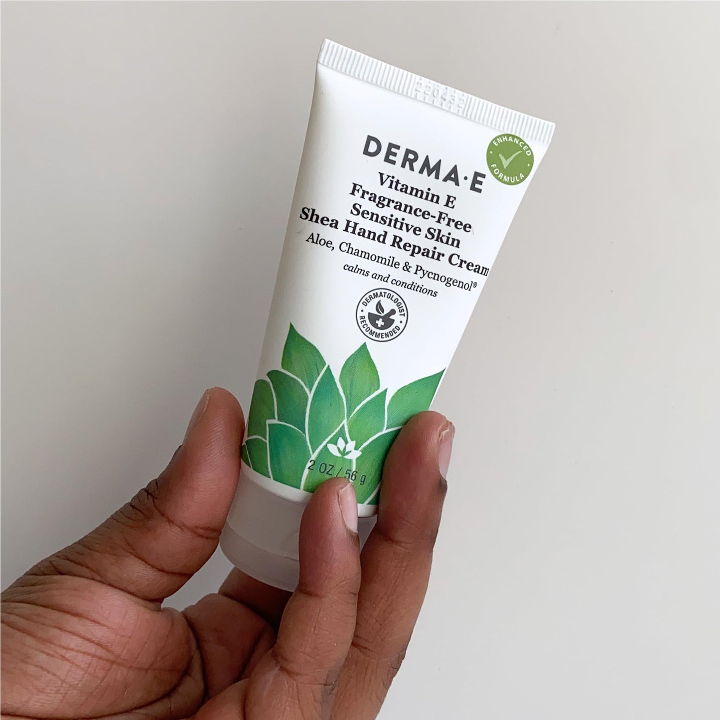 DERMA-E Vitamin E Fragrance Free Sensitive Skin Shea Hand Repair Cream – Intensive Therapy Hand Cream – Cruelty Free Unscented Hand Lotion for Dry or Cracked Skin, 2 oz