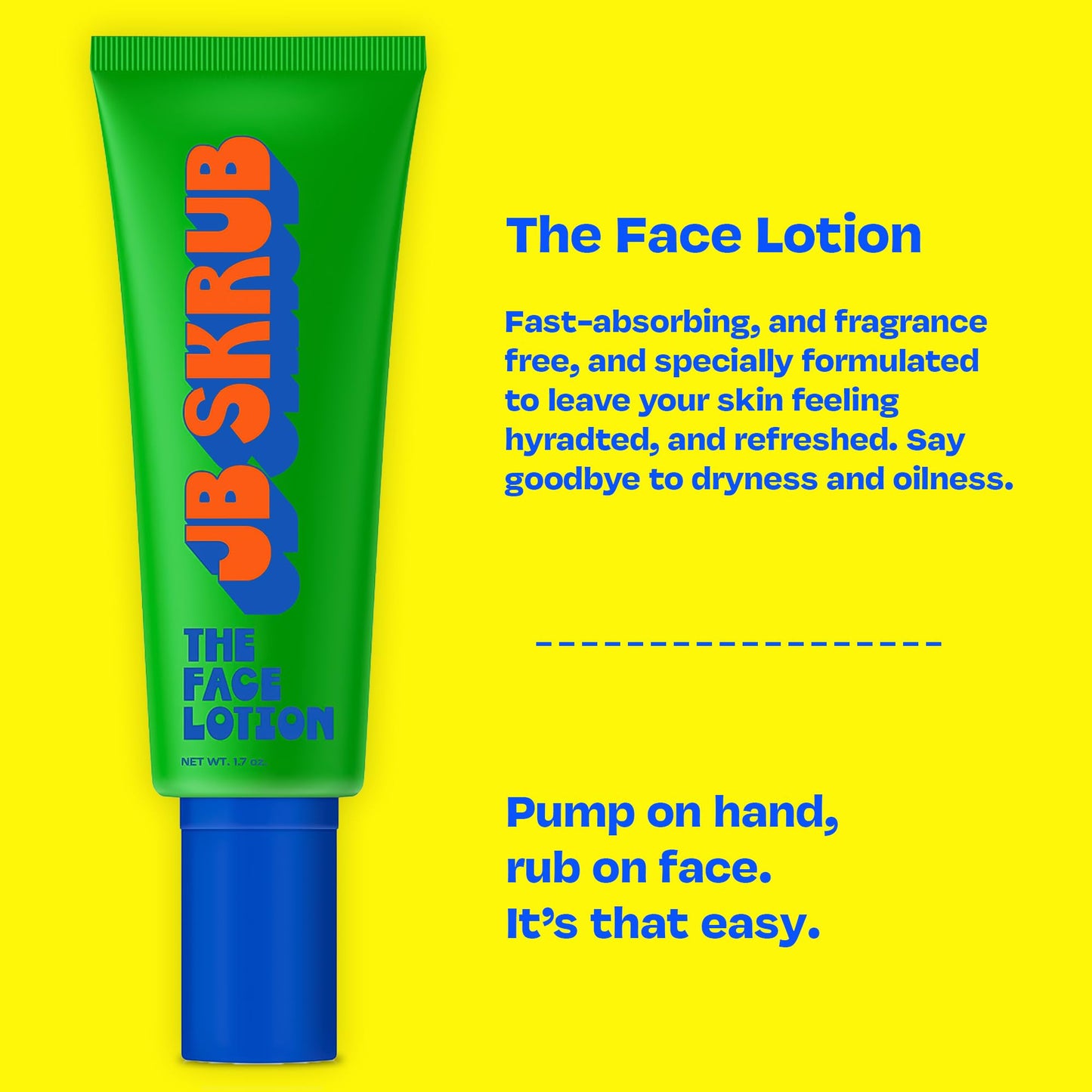 JB SKRUB The Face Lotion and Face Pads -Teen Boys, Tween and Kids Moisturizer for Cool Confidence, Grease-Free Freshness & Hydration with Blue Light Defense