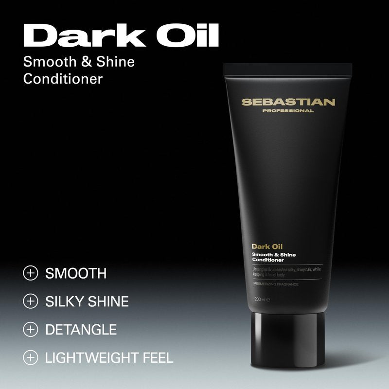 Sebastian Professional Dark Oil Smooth and Shine Conditioner | Infused with Jojoba & Argan Oil | 33.8 fl oz | Packaging May Vary