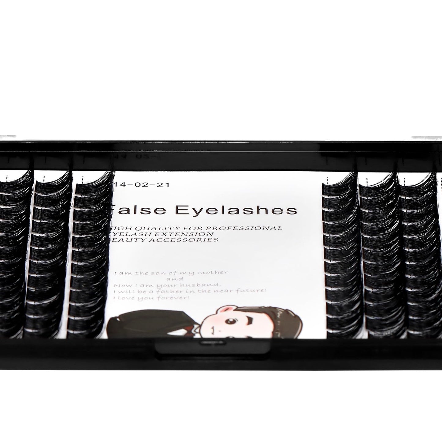 Bodermincer 84 Clusters D Curl Wide Cluster False Eyelash Volume Lashes Natural Eyelashes Set DIY Eyelash Extension 3D Effect Glue Bonded Band Individual Lash Home Eyelash Extension (10MM)