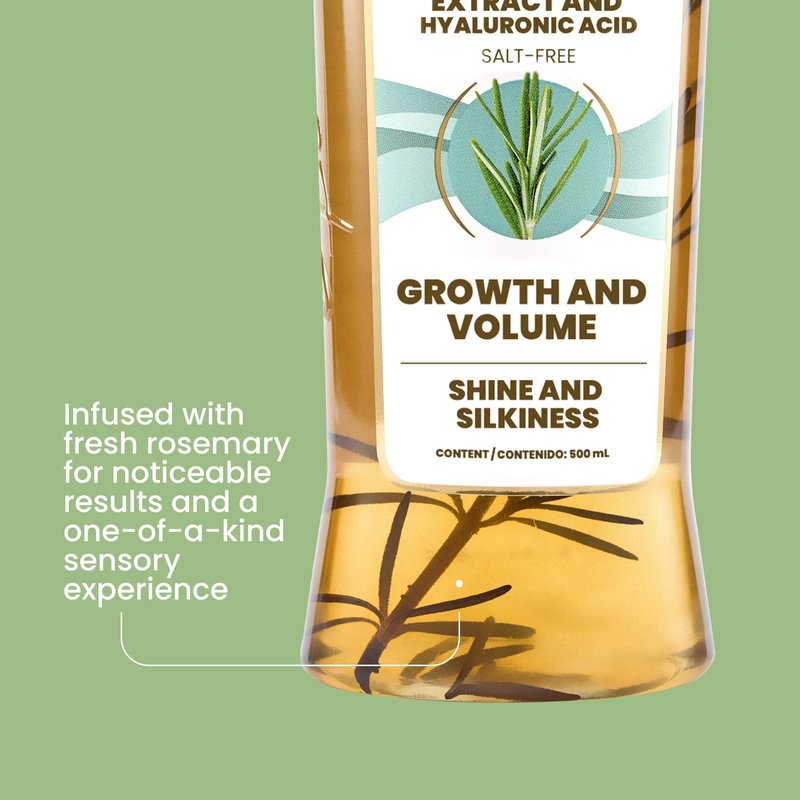 ANYELUZ Kit Duo Rosemary Shampoo + Mini Travel Size, With Onion Extract, Hyaluronic Acid and Rosemary
