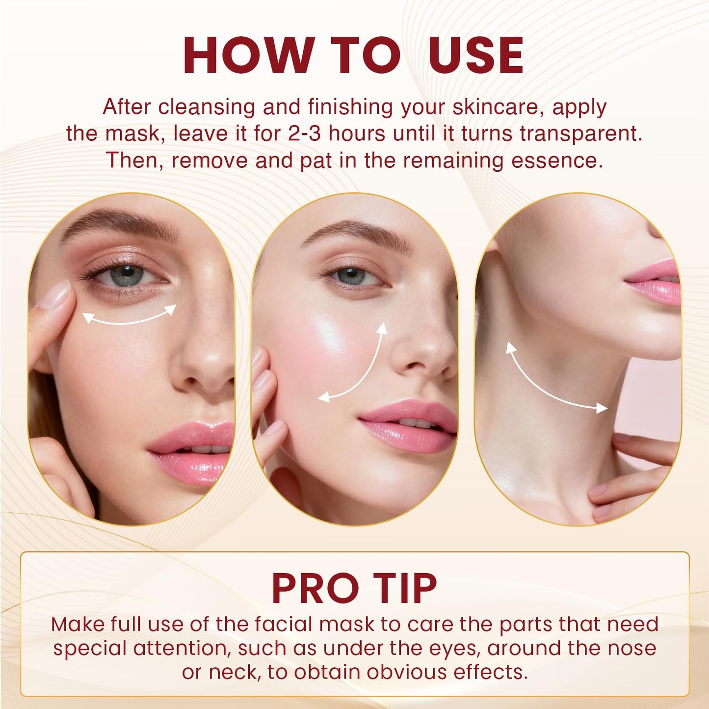 LINSIRON Bio-Collagen Real Deep Masks 24PCS Collagen Face Mask Skin Care Sheet Overnight Skincare Hydrating Smile Line Patches Wrapping Lift Stocking Stuffers Birthday Gifts for Teen Girls
