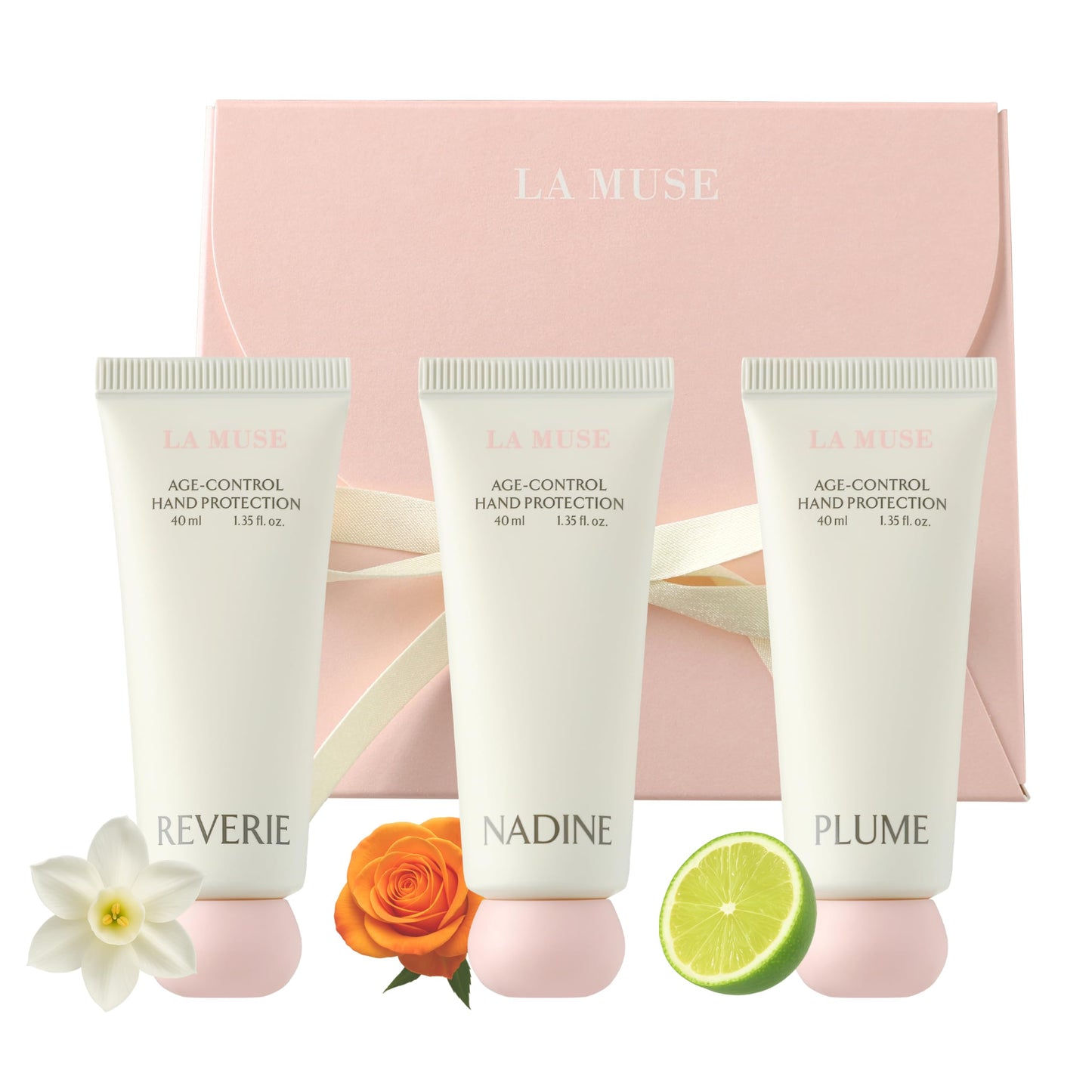 LA MUSE Age-Control Hand Protection(3 Scents, Gift Set) | Luxury Perfumed Hand Cream for Women
