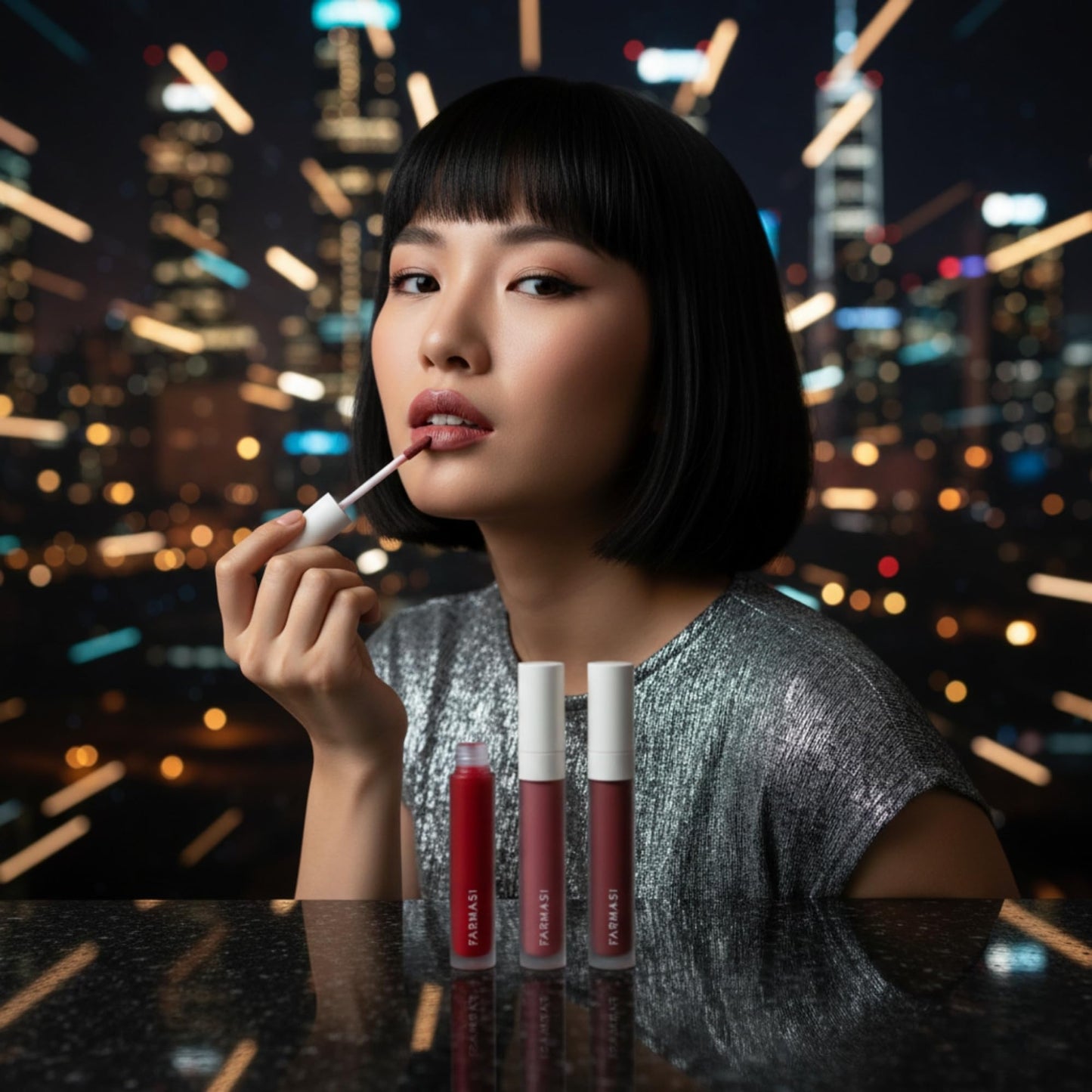 FARMASi Make Up Matte Liquid Lipstick, Long-Lasting and Ultra-comfortable, High-Impact, Lightweight, Organic, Pure Pigments (Super Star)