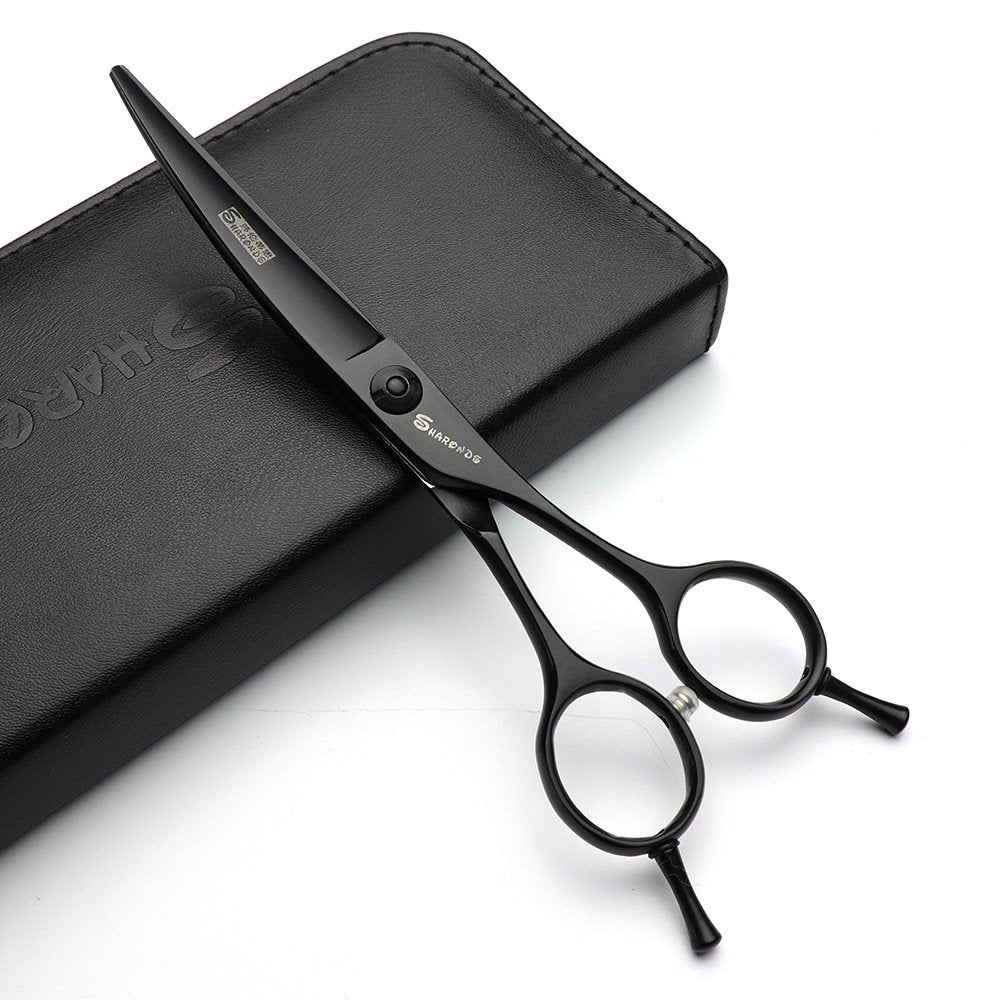 6Inch Hairdresser Scissors Hairstyle Studio Salon Scissors High-End Hairdresser Hair Styling Scissors Made Curved Design